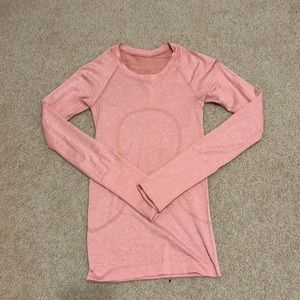 Long Sleeve Lululemon Swiftly Tech, Pink Savannah